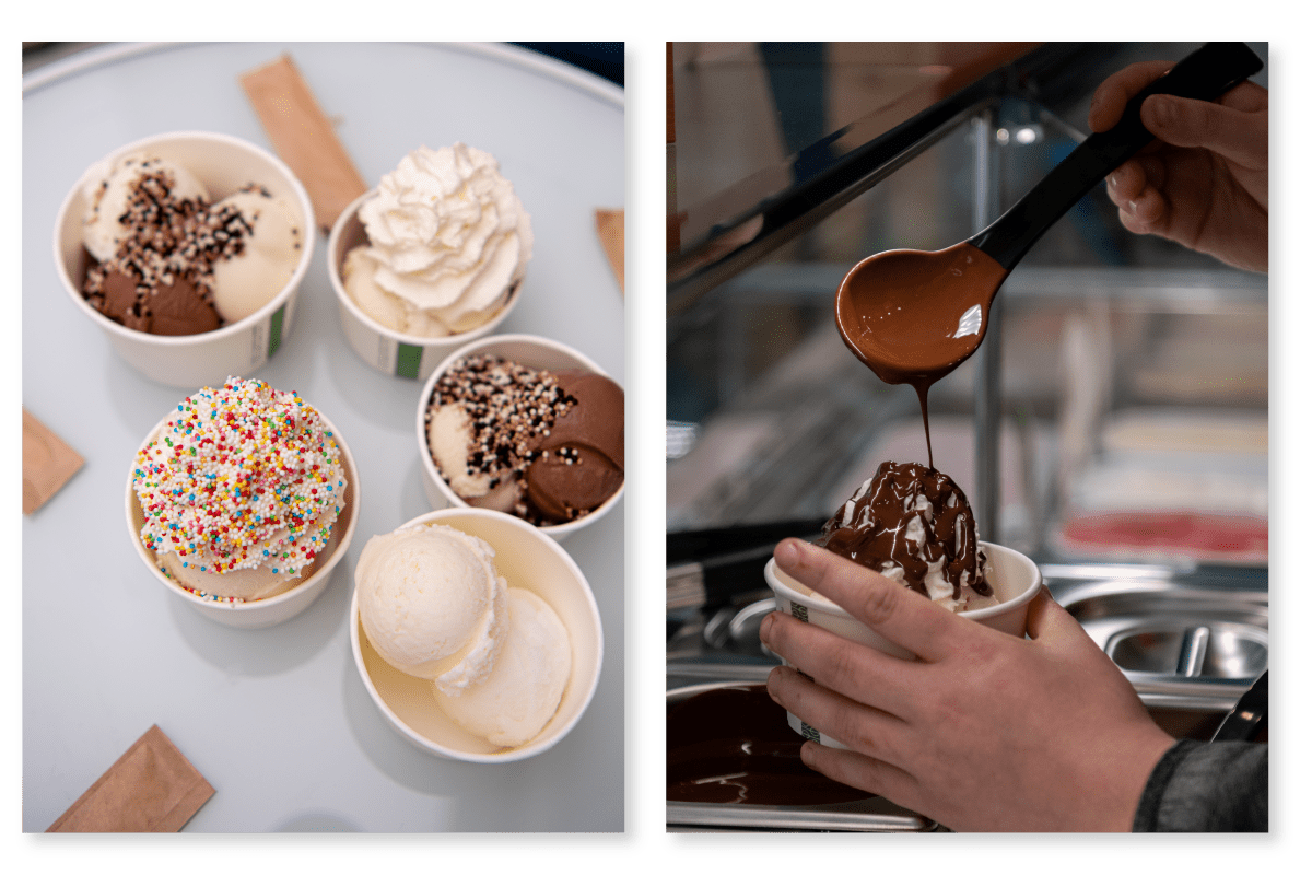 Les coulis et chantilly